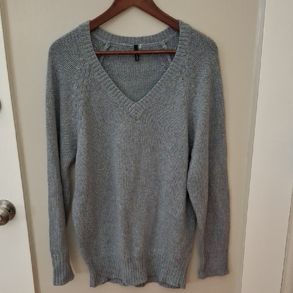7 For All Man Kind Gray V-Neck Sweater
